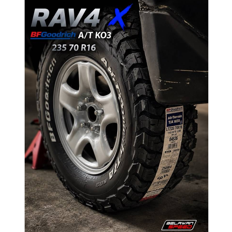 BAN Mobil Import BF GOODRICH Ring 16 lebar 235/70/r16 BF GOODRICH KO3 235 70 R16 RIMS TOYOTA RAV4