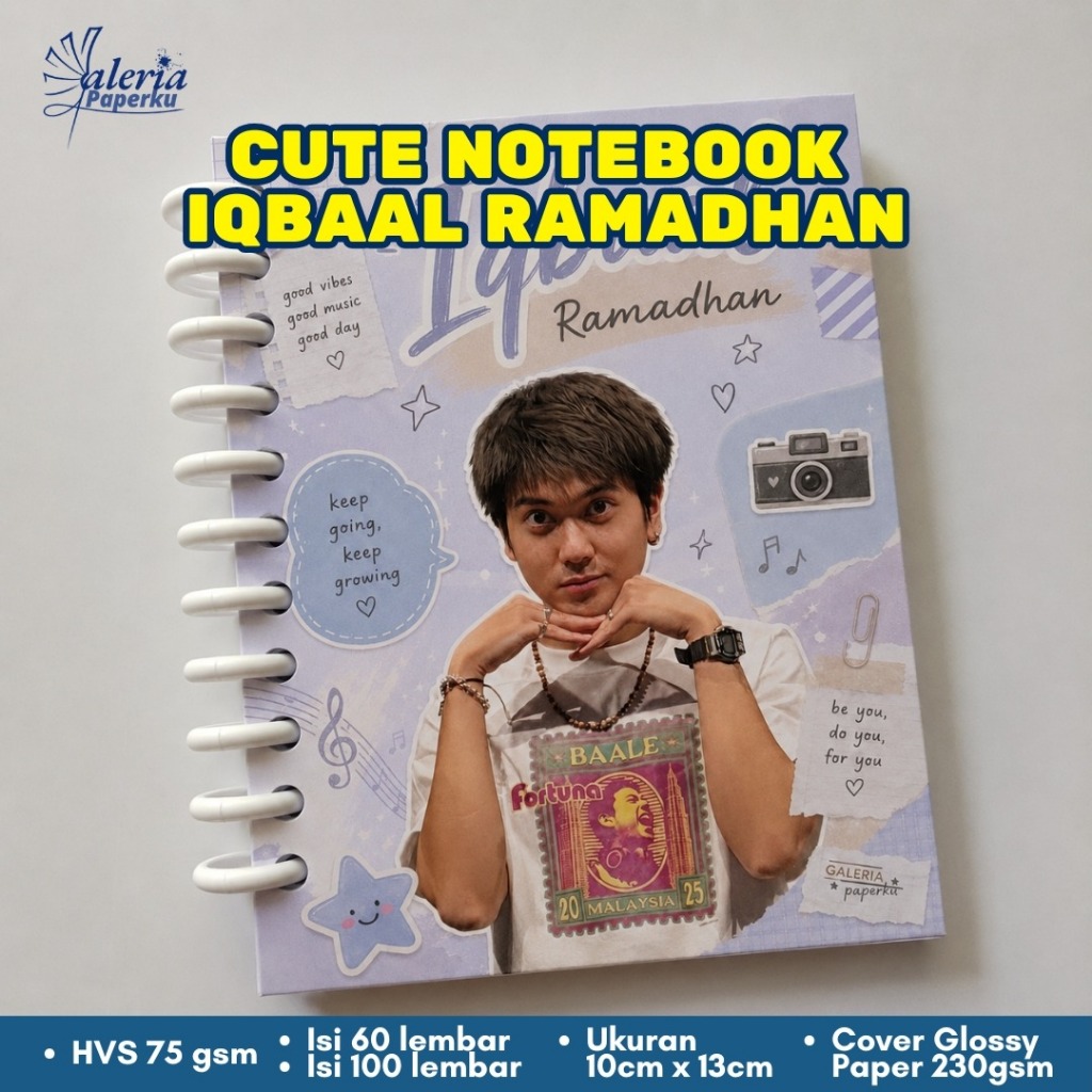 Notebook Iqbaal Ramadhan Lucu | Buku Catatan Aesthetic Koleksi Fans Merchandise