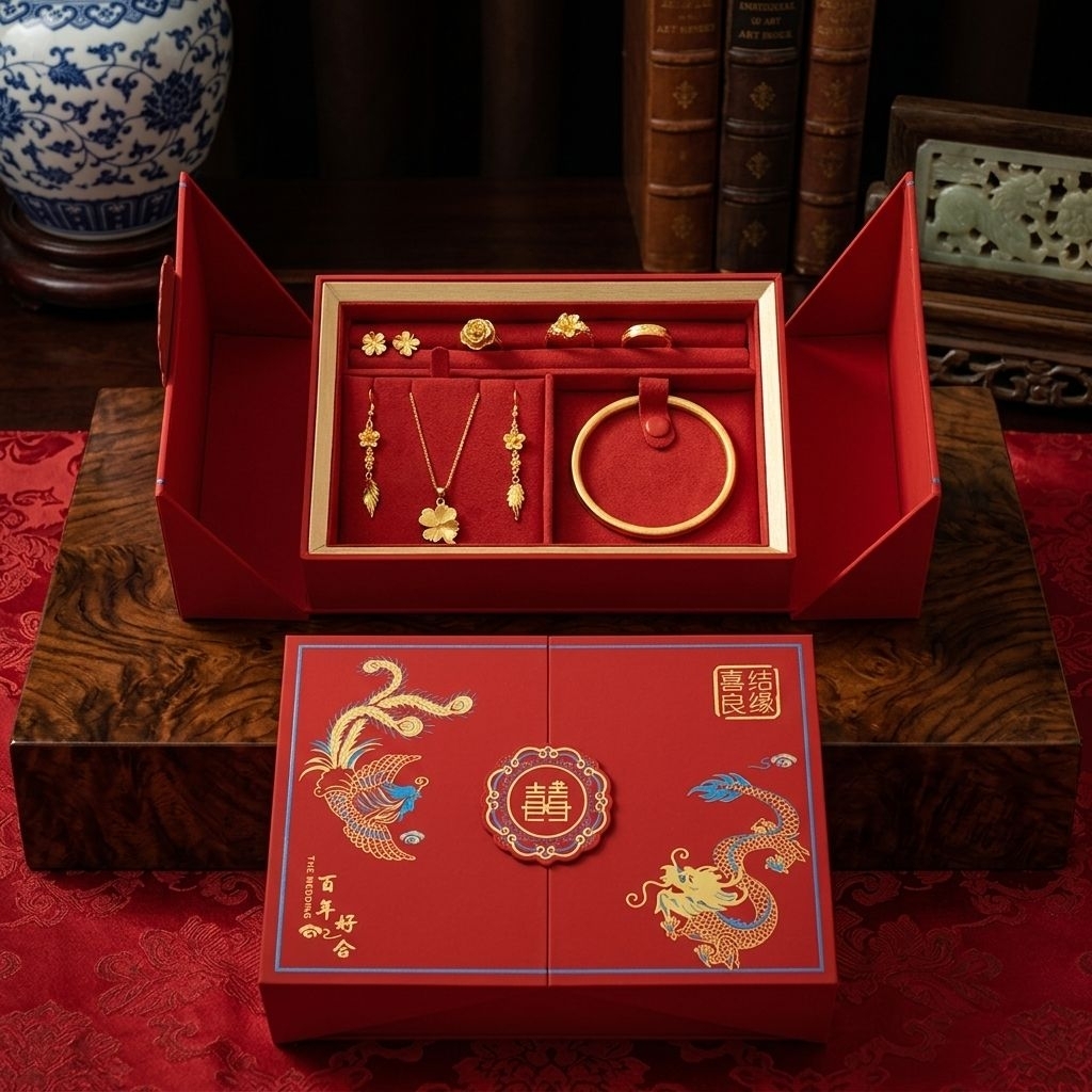 kotak perhiasan, tempat emas, sangjit, hantaran, wedding, kado, souvenir 2275
