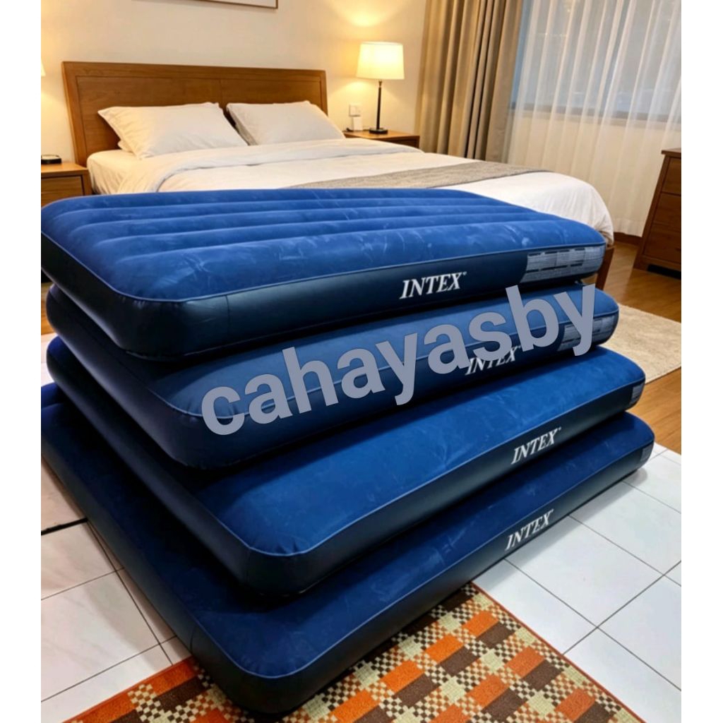 KASUR ANGIN INTEX ORIGINAL KING QUEEN DOBEL SINGLE INSTANT