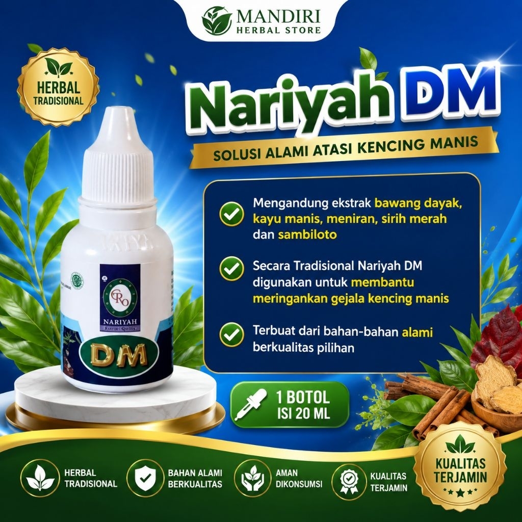 Nariyah Herbal I Jamu Nariyah DM (Kencing Manis)