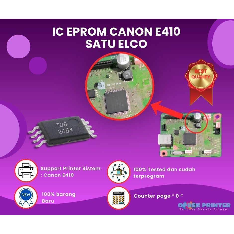 IC EPROM CANON E410 SATU ELCO