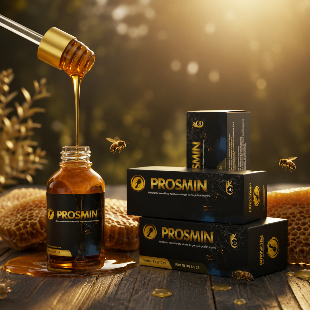 Prosmin Original 1 paket isi 5 Botol Propolis Mineral Plus
