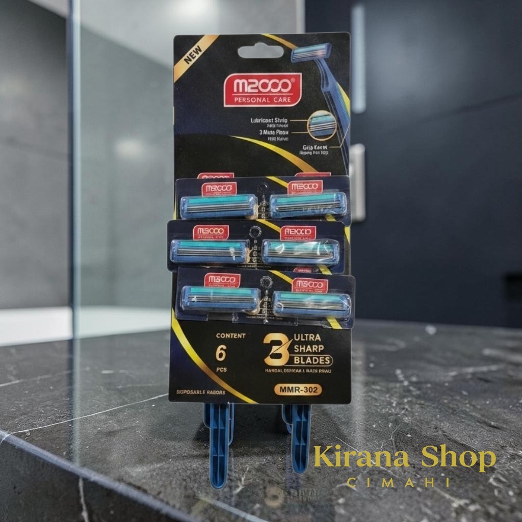 PISAU CUKUR ISI 6 PCS / RAZOR / KURUTAN / KURUDAN / JILET / GILET / M2000 PISO CUKURAN PARAS
