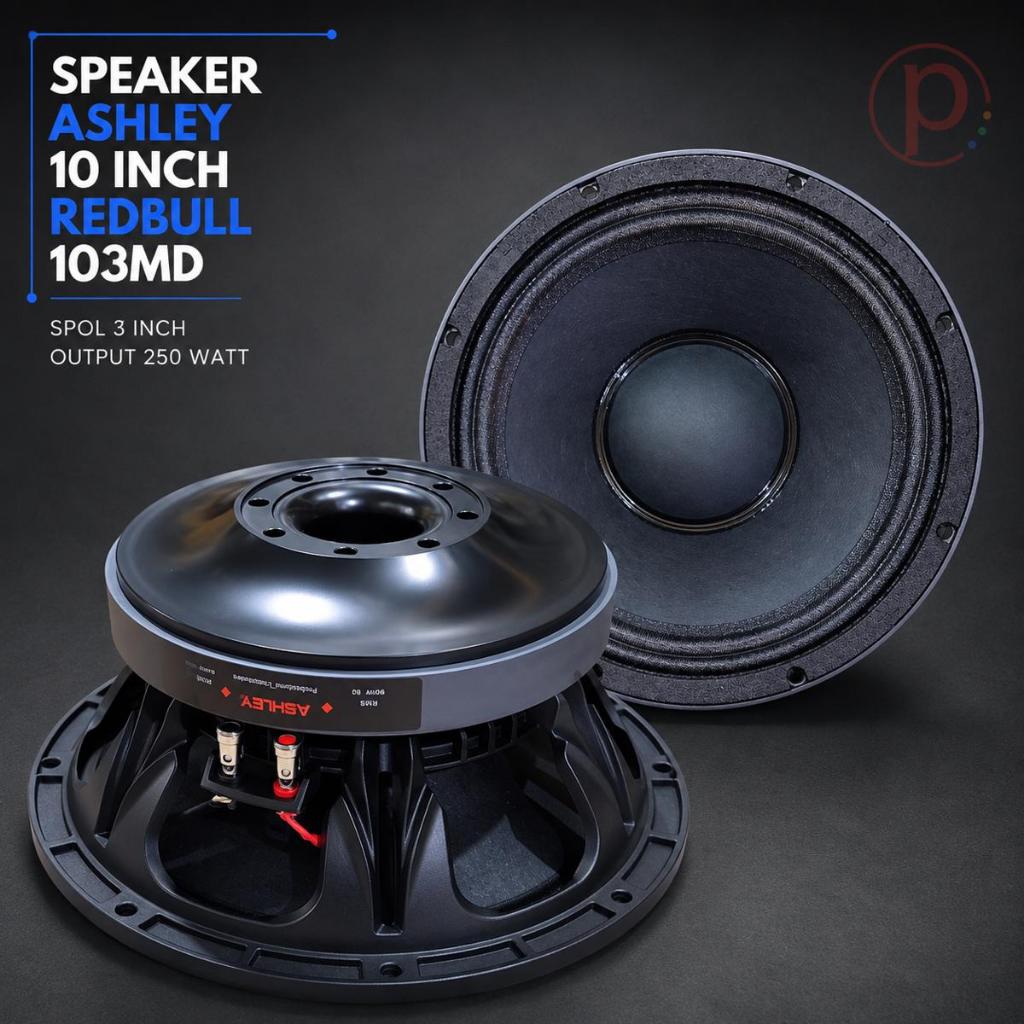 Speaker Ashley 10 Inch Redbull 103MD / Spk Komponen Ashley 10" 103 MD Redbull