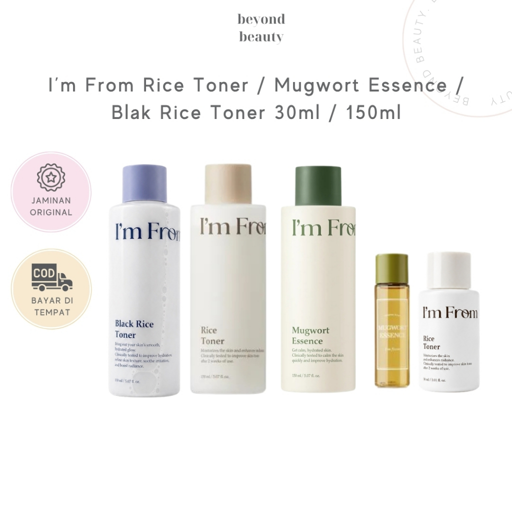 [NEW PACKAGING] I’m From Rice Toner / Mugwort Essence mini size 30ml / Full Size 150ml / Black Rice 