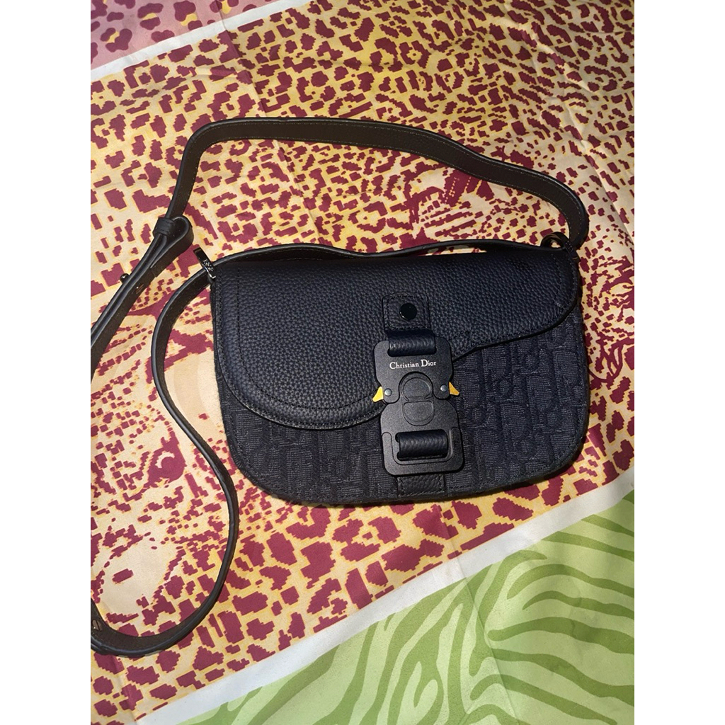 tas dor hitam leather second preloved