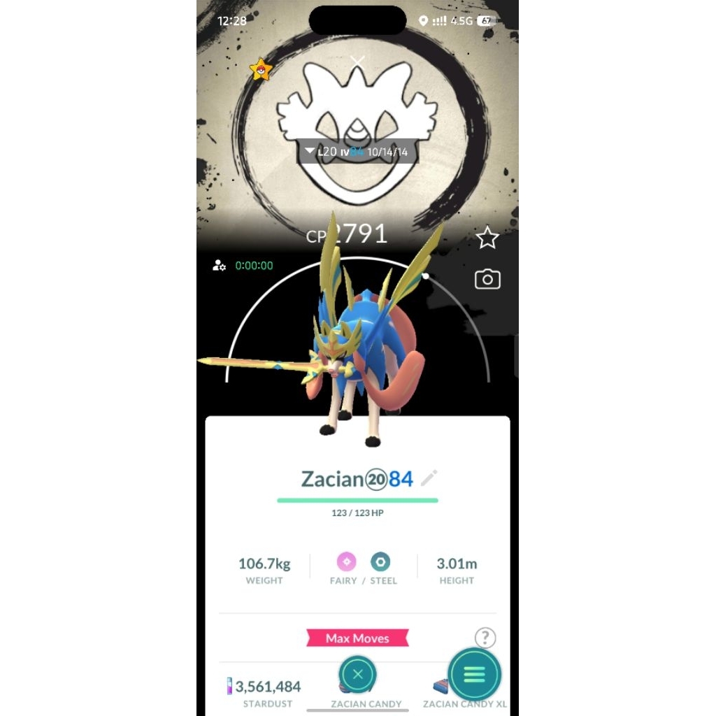 Zacian ZamazentaPaket Trading Pokemon Go ( Pokemon go Trade )