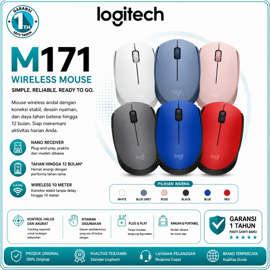 MyZonE Store - LOGITECH M171 Mouse Wireless