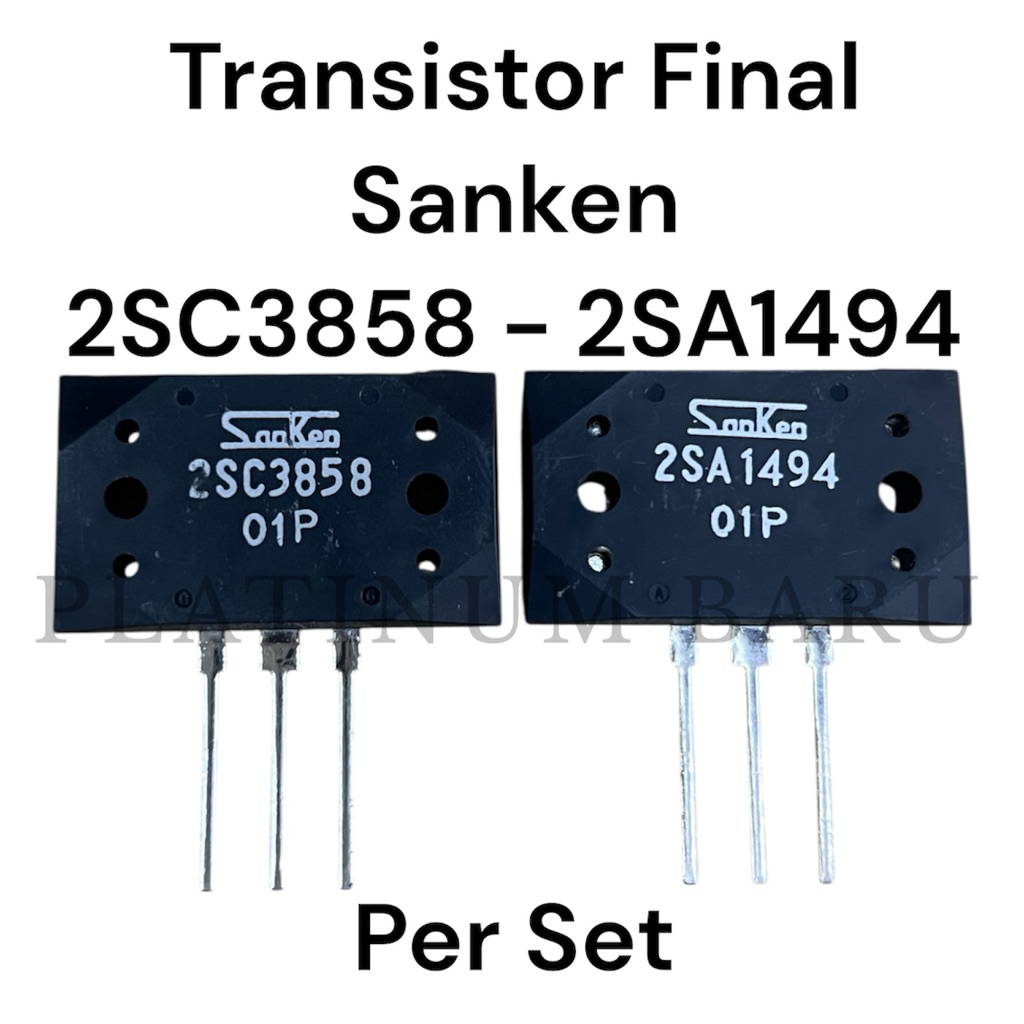 Transistor Final Sanken 2SC3858 2SA1494 Original Per Set | Transistor Power Amplifier Audio | Transi