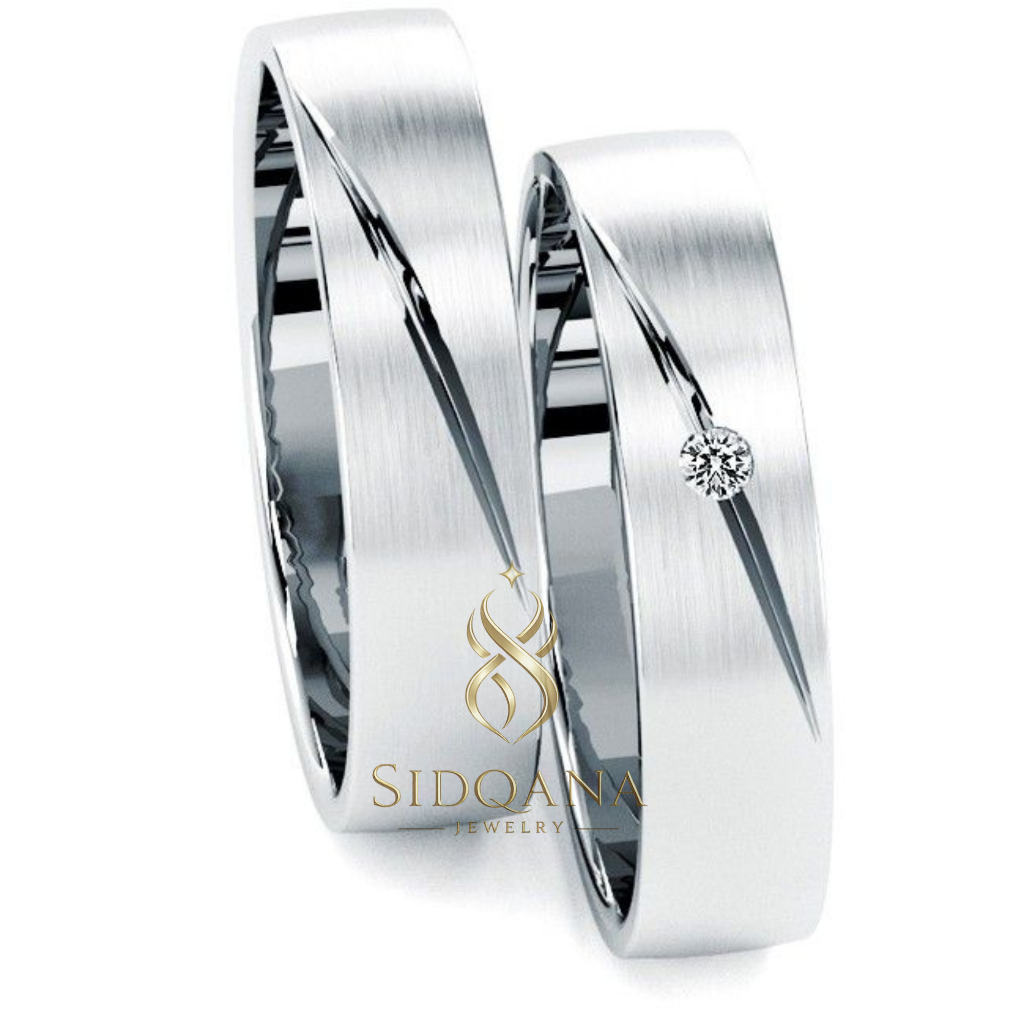 Sidqana Jewelry - Cincin Couple Silver Perak Murni - Couple Ring