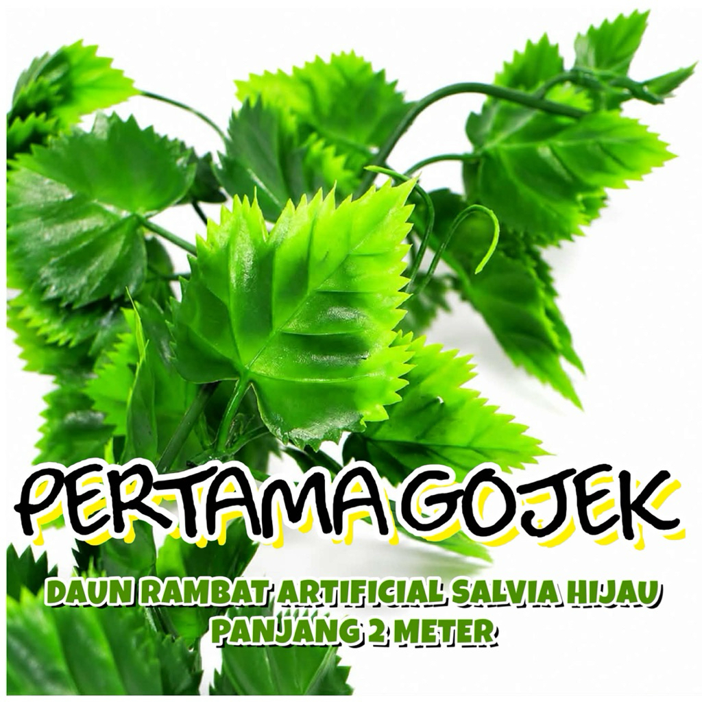 Daun Rambat Salvia Artificial Daun Rambat Plastik Daun Rambat Dekorasi Daun Rambat Hiasan Dinding Gy