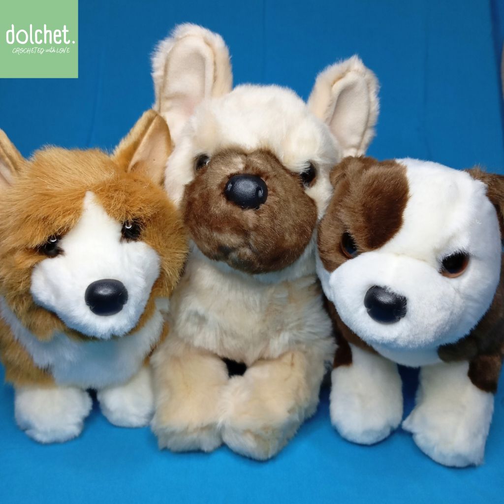 Boneka Anjing Clive Bulldog Louie Corgi Napoleon French Bulldog DOUGLAS Soft Toy Premium