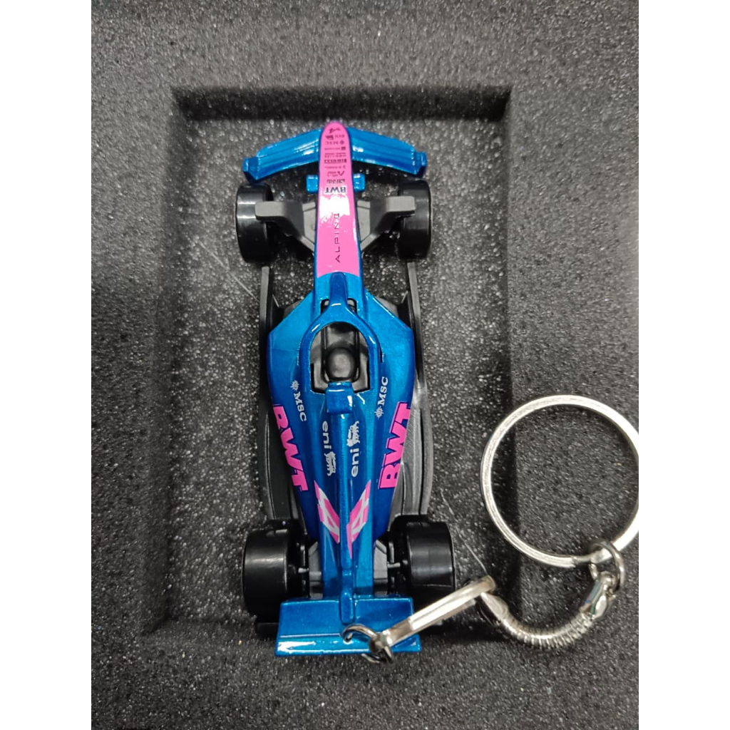 Gantungan Kunci Hot Wheels BWT Alpine Formula 1 Skala 1:64