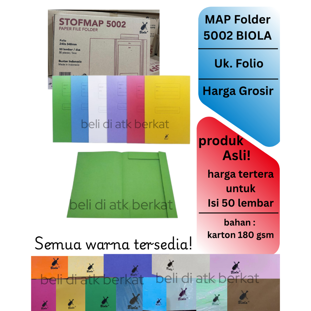 Map folder Kertas stopmap buffalo Biola 5002