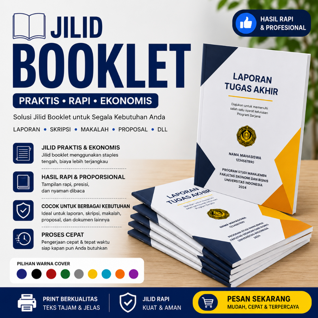 JIlid Booklet / Staples tengah
