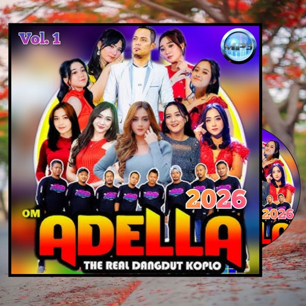 Kaset Mp3 Audio Musik Lagu Dangdut koplo Om Adella Terbaru 2026 - Kaset Cd Mp3 Mobil Original - Kase
