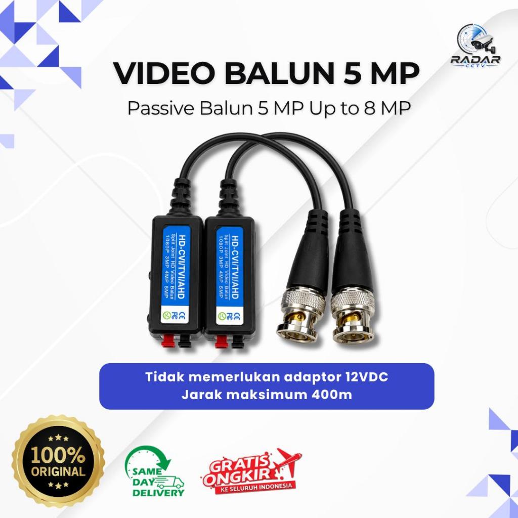 Video Balun CCTV 5 MP / Passive Balun 5 MP Video Balun