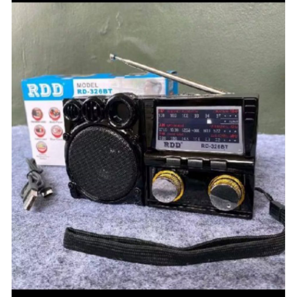 Radio Speaker FLECO F-327B / RD-326BT FM/AM/SW 3 Band Speaker Radio bluetooth