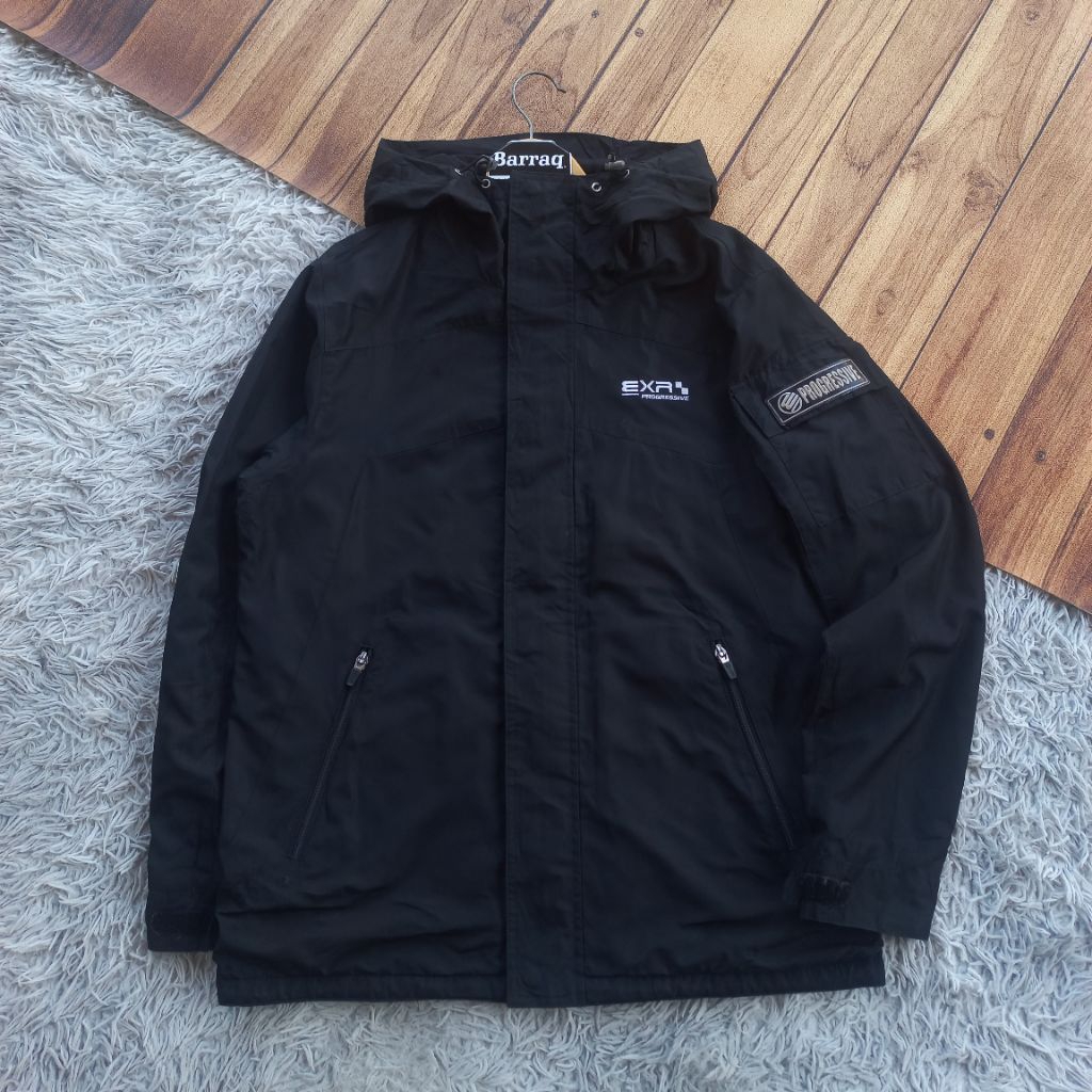 Jaket Outdoor EXR Progressive Sidepocket Rare EXR Saku Samping Hitam NOT goretex gorpcore blocktech 
