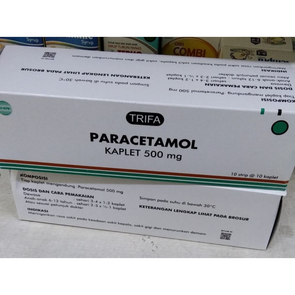 1 Box | Paracetamol 500 Mg Tablet | 1 Box Isi 10 Strip