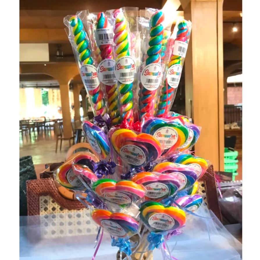 Permen Lolipop Spiral & Lolipop Love | Lolipop Candy | Samudra Candy (1pcs)