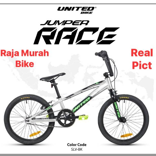 Sepeda Anak Laki Laki Bmx 20 United Jumper Race Frame Alloy Sepeda United Jumper Race 20 Inch