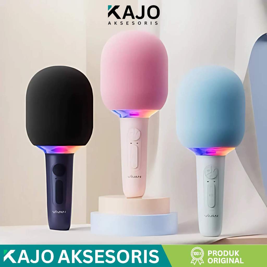 KAJO VIVAN Bluetooth Karaoke Speaker 360° RGB Light Voice Changer VS9