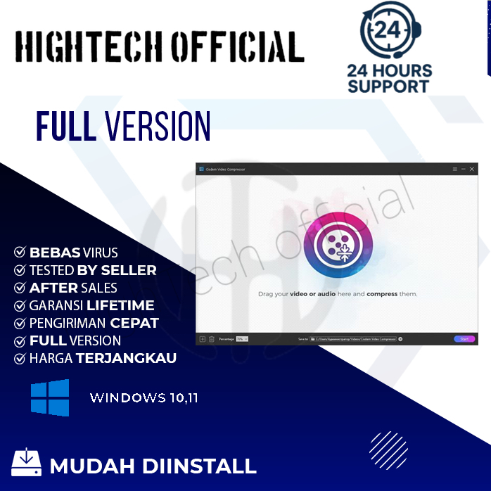 Aplikasi Kompresi Video Cisdem Video Compressor 2 [WIN] Full Version