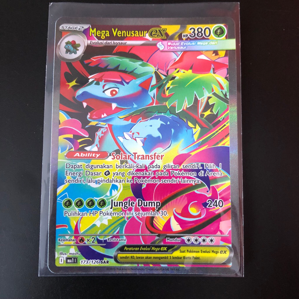 Mega Venusaur ex SAR, Evolusi Mega 173/126, Pokemon TCG Indonesia