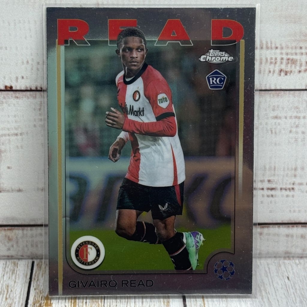 Kartu Bola Read Rookie Card Feyenoord Topps Chrome Original