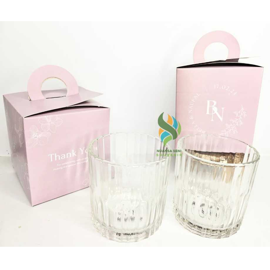 Souvenir Gelas Wine Citinova Picca Gelas Kaca Kristal Gelas Mocktail Tumbler Sablon Kemas Box Custom