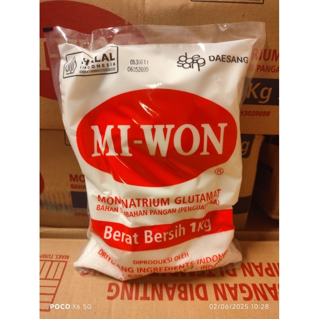 Monosodium Glutamat (MSG) MI-WON (1Kg) – Penguat Rasa Berkualitas.