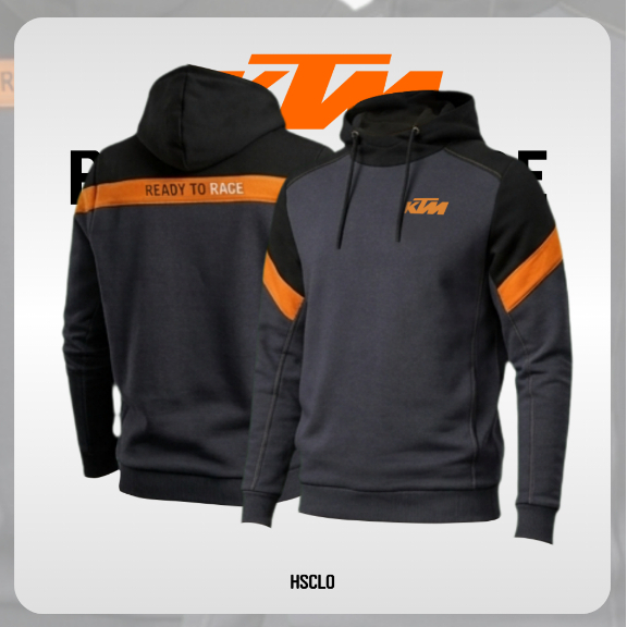 Jaket Motor XS-5XL KTM Motorcycle Ready To Race Hoodie Jumper Motocross Trail MX Racing Bahan Katun 
