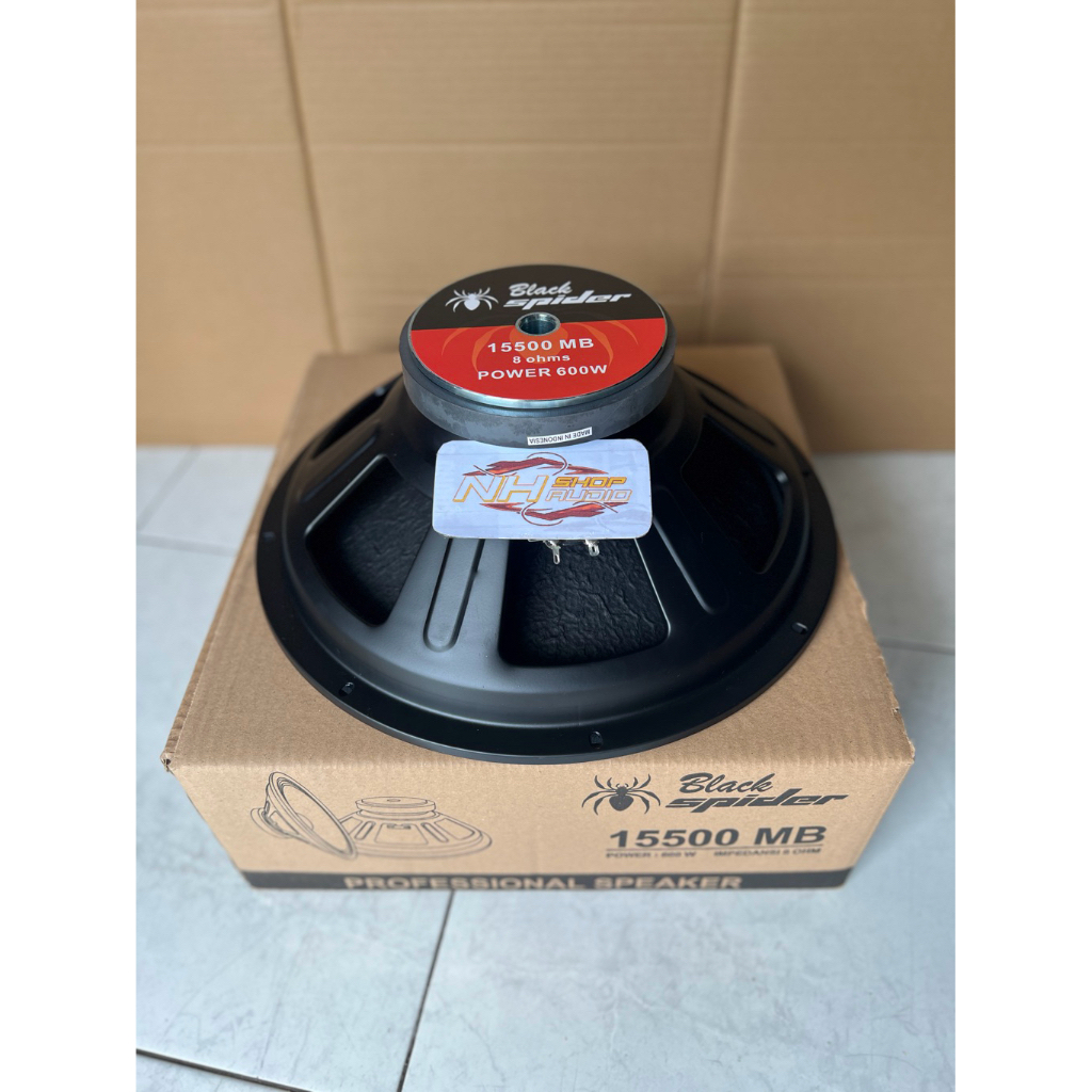 Speaker Black Spider 15500MB 15inch 15500 MB 15in 15 inchi 600 Watt Original Speaker Component 600Wa