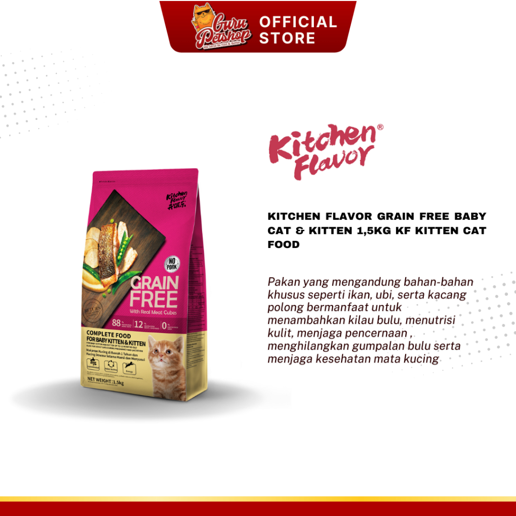 Kitchen Flavor Grain Free Baby Cat Kitten 1.5kg Kitchen Flavor Kitten