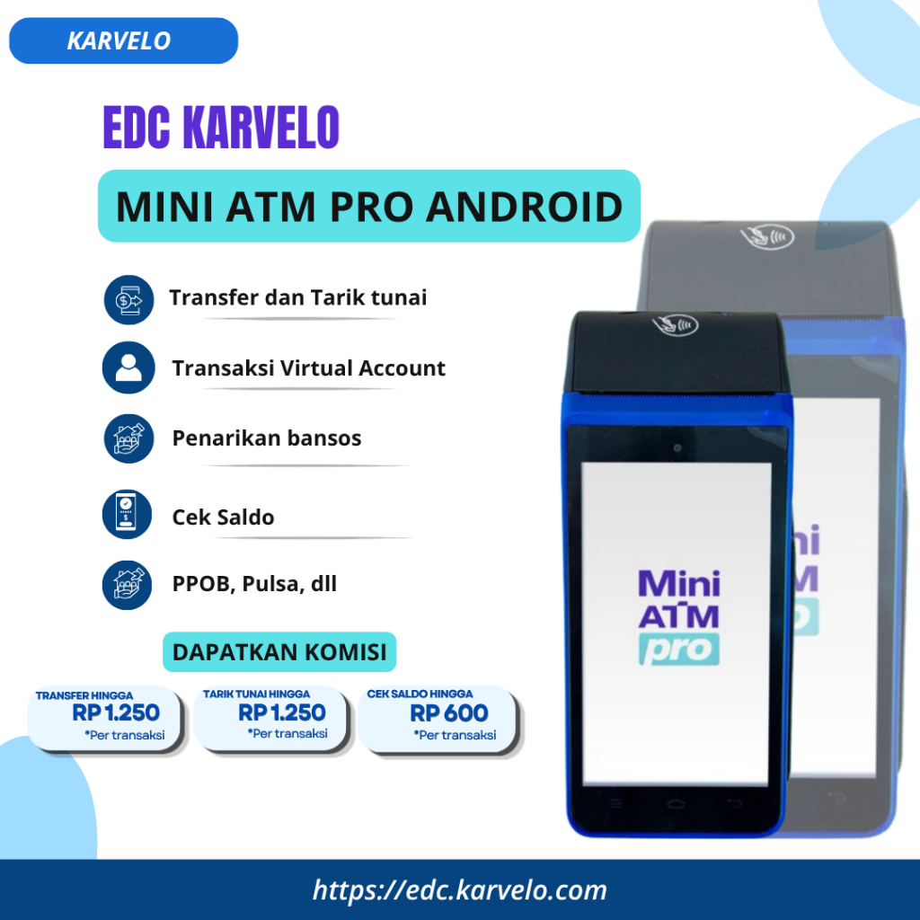 Mesin Gesek EDC Android Mini ATM PRO Banner