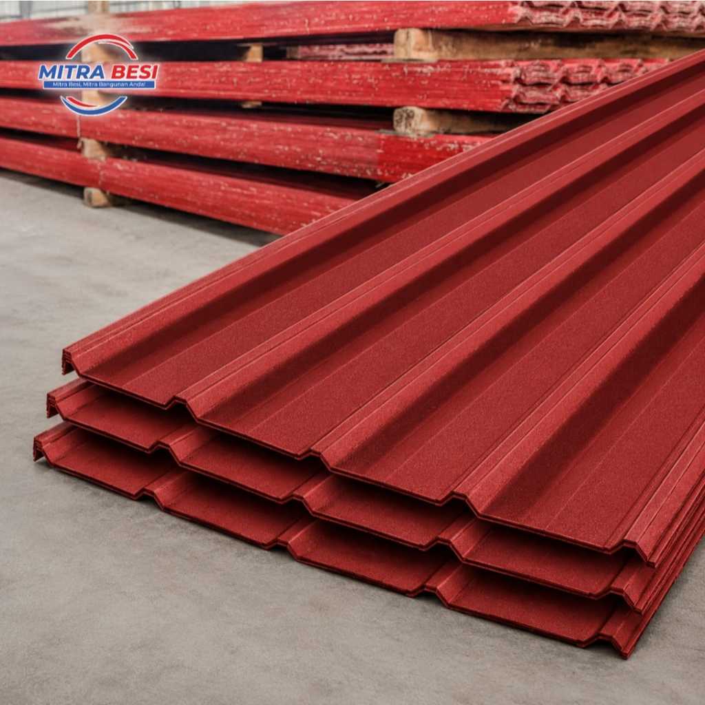 Atap Spandek Pasir 760 Tbl 0,25/0,30/0,35/0,40 mm Harga per meter - TMJ Roof Kencana