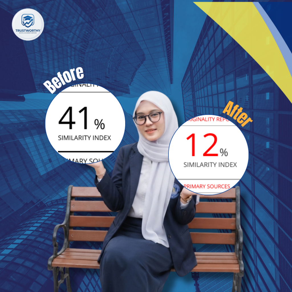 Jasa Penurunan & Parafrase Plagiat Manual - Proses Cepat Bantu Lolos Cek Turnitin & GptZero  Untuk M