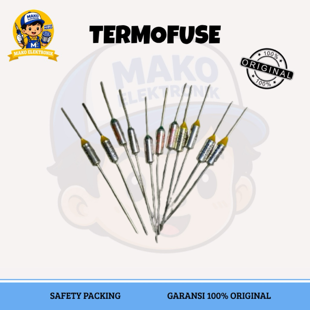TERMOFUSE THERMOFUSE 216 / 225 / 230 / 240 / 250 °C 250V 10A BIMETAL THERMAL FUSE