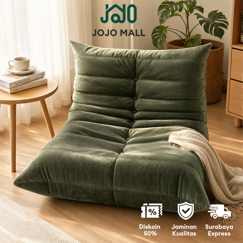 [Surabaya Express]Sofa Malas Sofa Ulat Sofa Togo Sofa Spons Kompresi Vakum Sofa 1 Seater Ruang Tamu 
