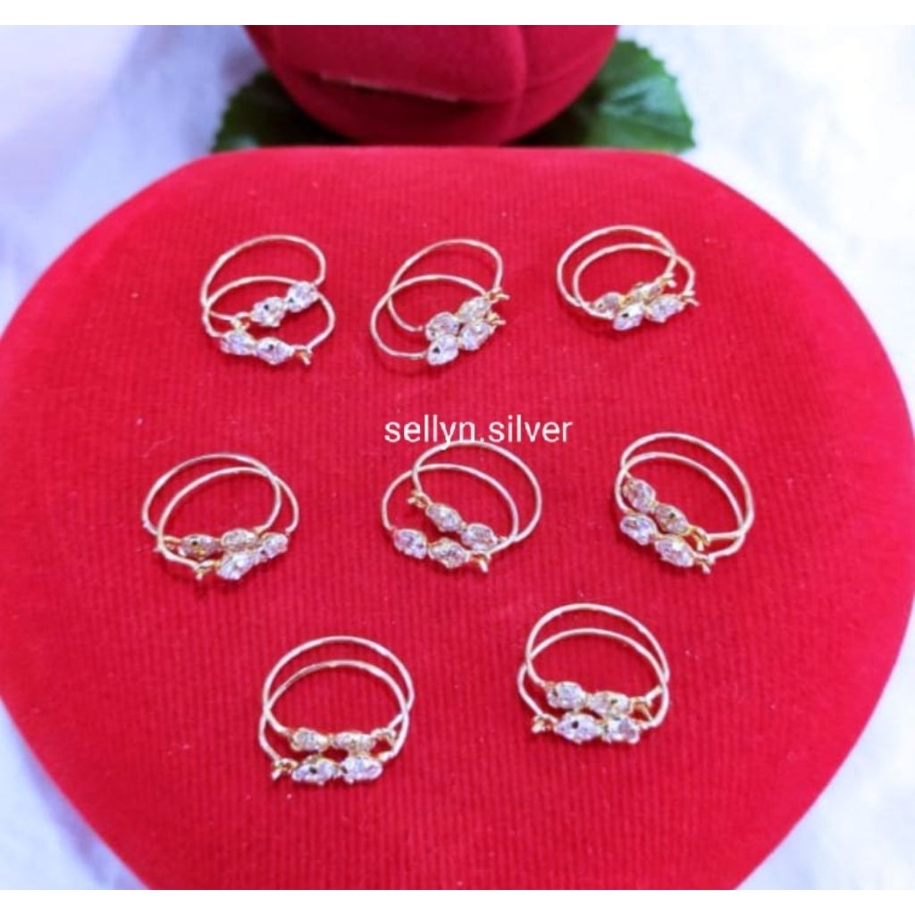 Anting Kenip Bayi/Anak Perak 925 Asli