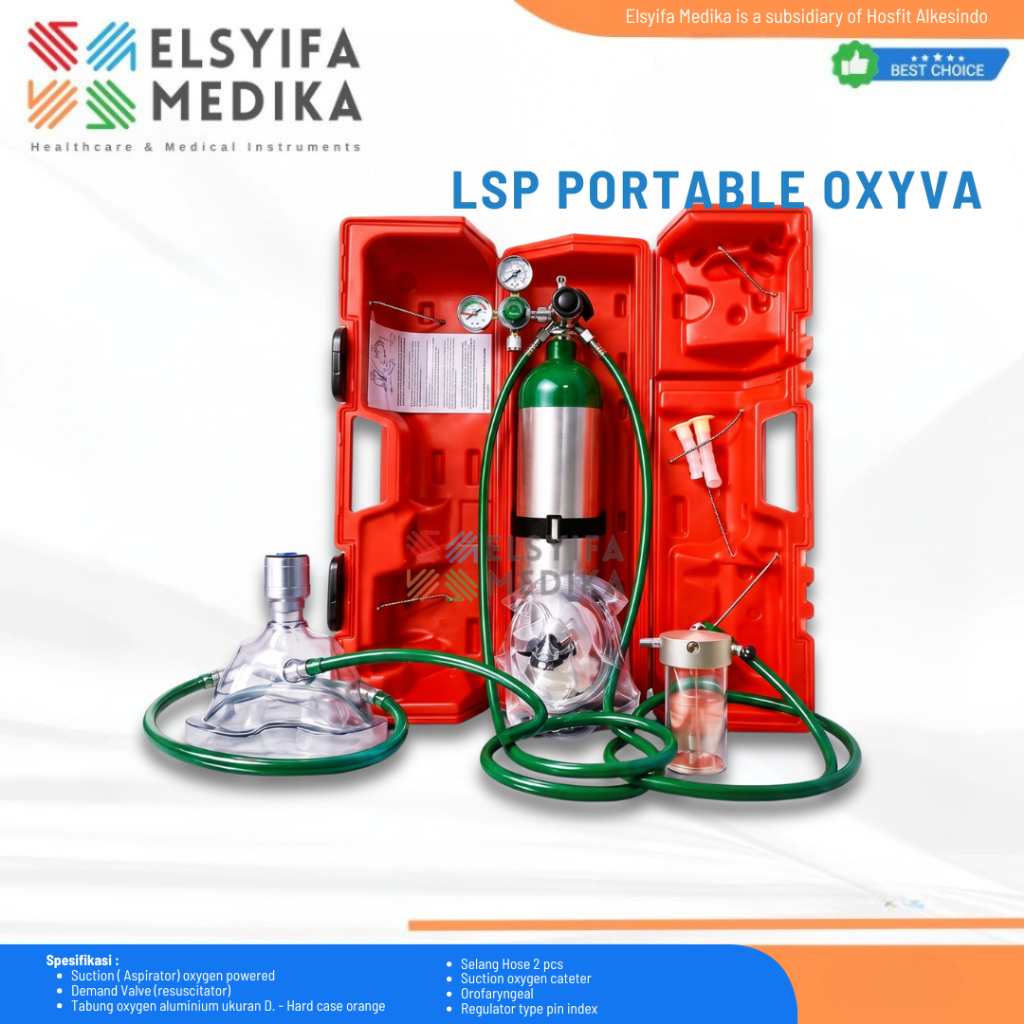 Oxygen LSP Oxyva Portable Resusitator / Oksigen Portable Oxyva