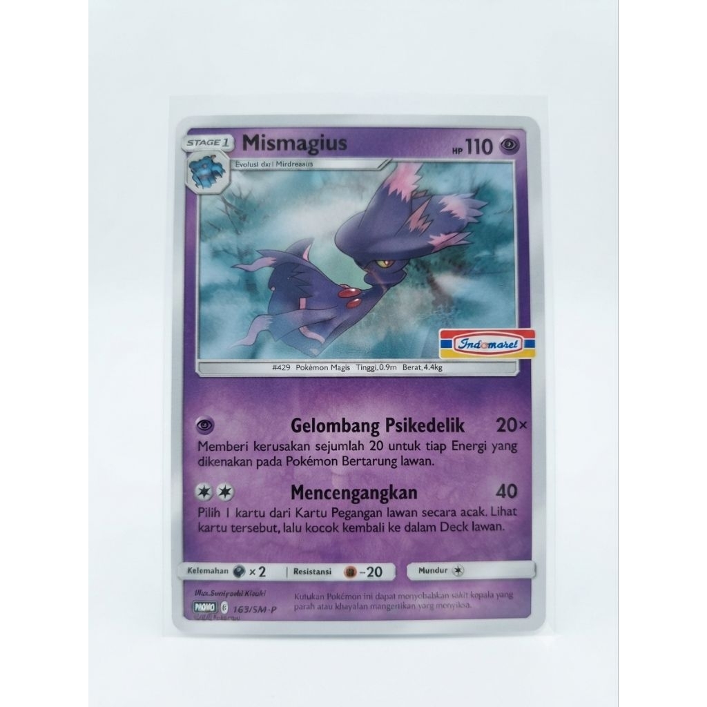 TCG Card Pokemon Mismagius (Indomaret)