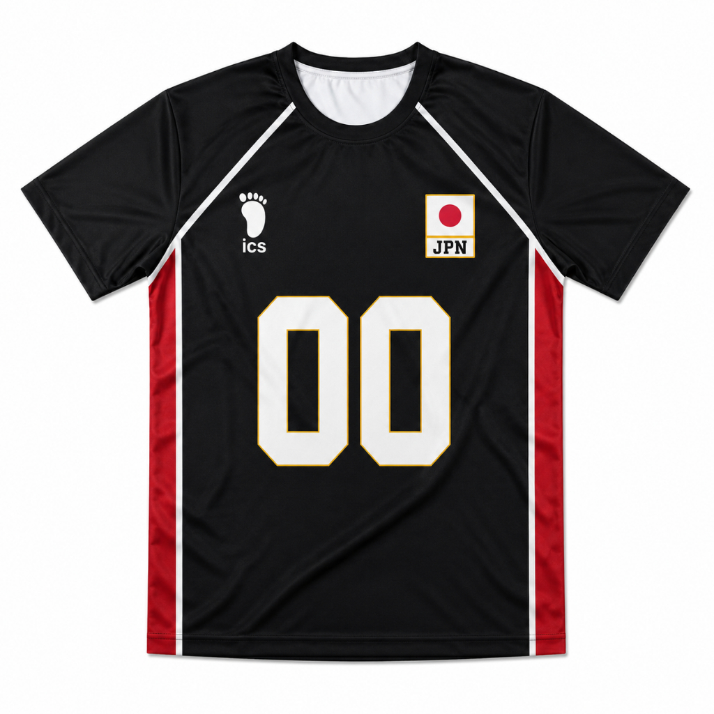 Jersey Haikyuu Timnas Japan Jepang Baju Kaos Costume Anime Team VollEyball HitaM - JERSEY SAJA