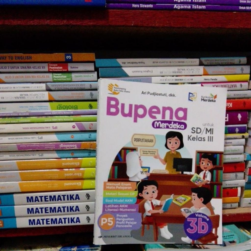 original bekas buku bupena merdeka kurikulum merdeka SD kelas 3B