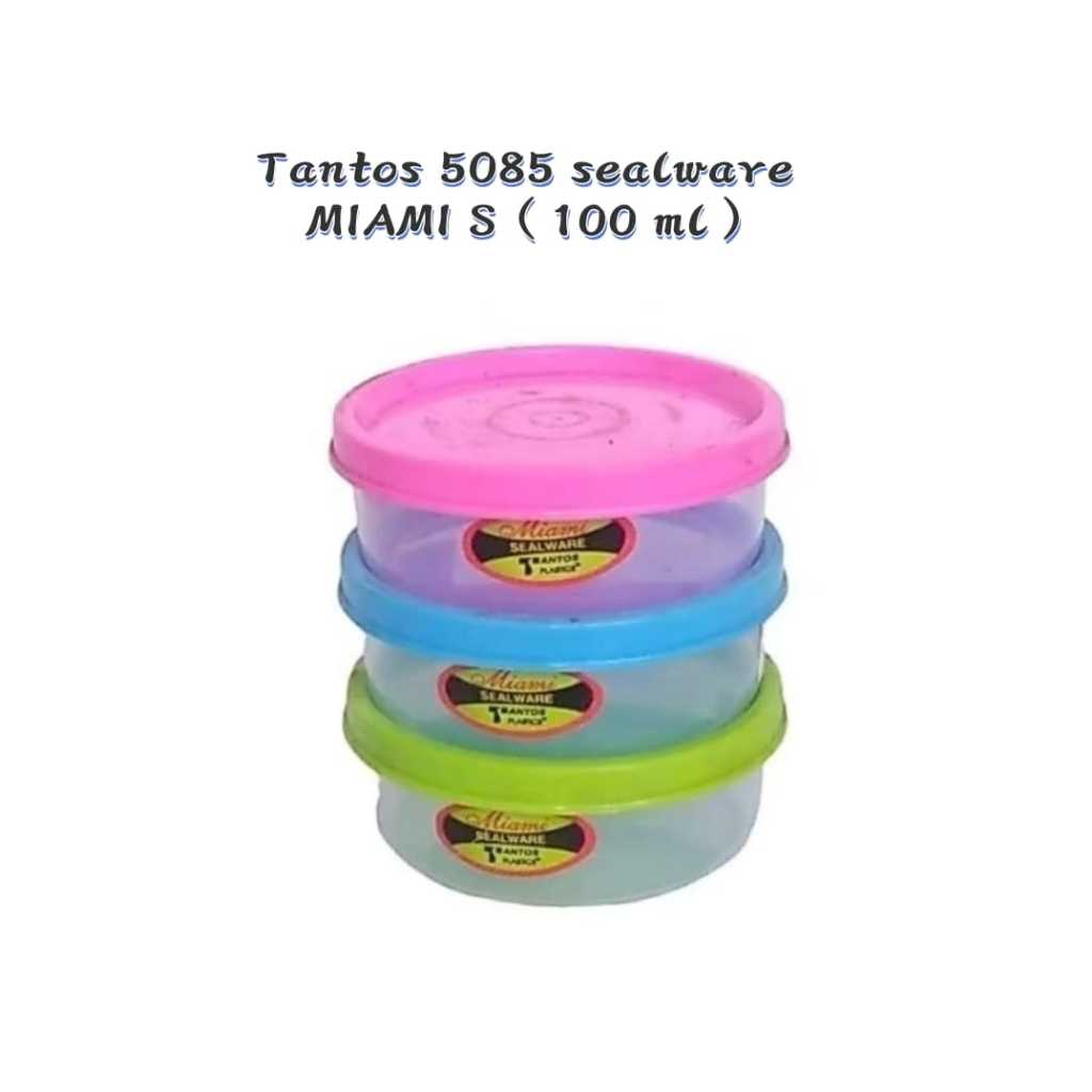 Tantos 5085 toples MIAMI S ( 100 ml ), toples sealware mini murah wadah sambal