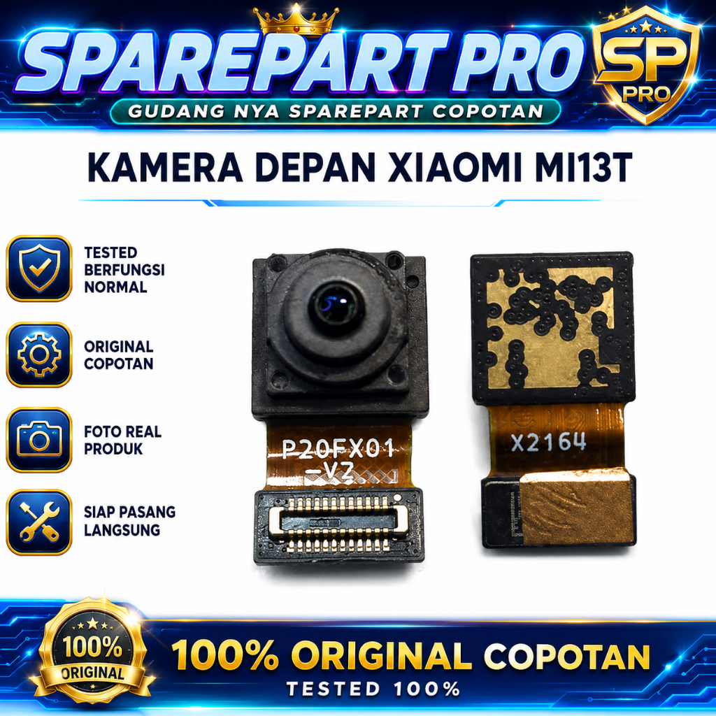 Kamera Depan Xiaomi Mi 13T Original Copotan Front Camera Selfie Module Tested Berfungsi Normal Foto 