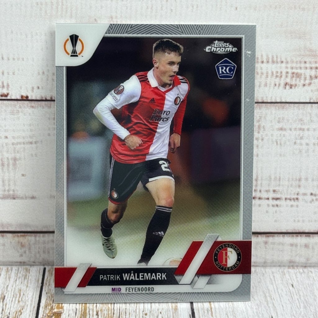Kartu Bol Walemark Rookie Card Feyenoord Topps Chrome Original
