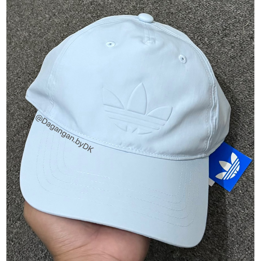 Topi Adidas Cap Big Trefoil Logo Original 100% Soft Blue